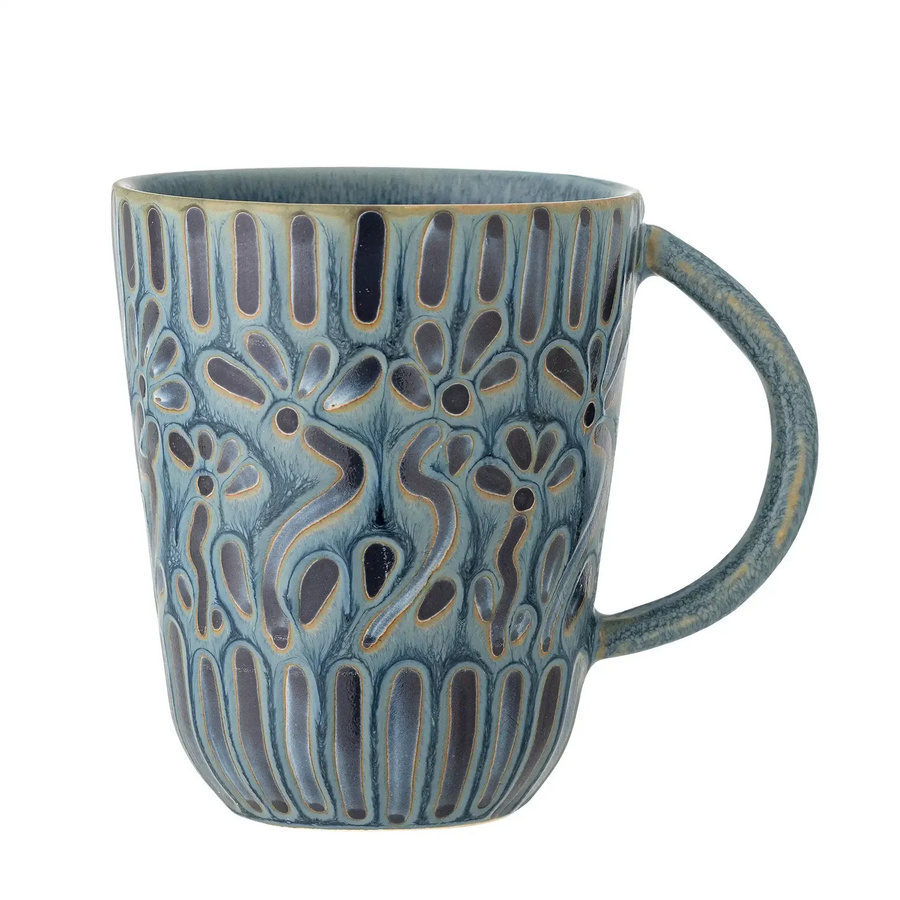 Bloomingville Keramikbecher Samsin in Blau - Bild 1