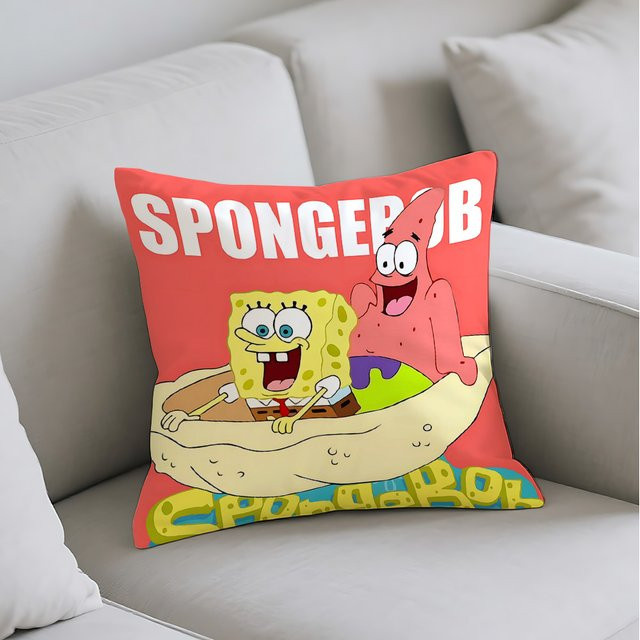 Potdemiel Kawaii SpongeBob dekorativer Kissenbezug in Mehrfarbig, B/H: 45 x 45 cm - Bild 1