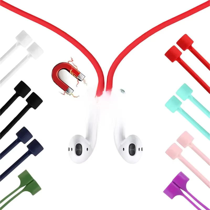 Magnetisches Neck Strap Anti-Verlust Seil für Apple AirPods Pro 1 2 3 in Rot - Bild 3