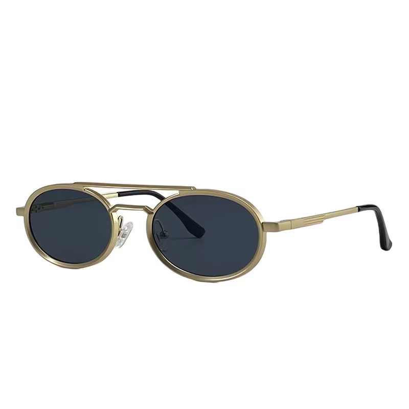 Aras Sonnenbrille, oval, Vollrand, Metall, gold, Damen - Bild 5