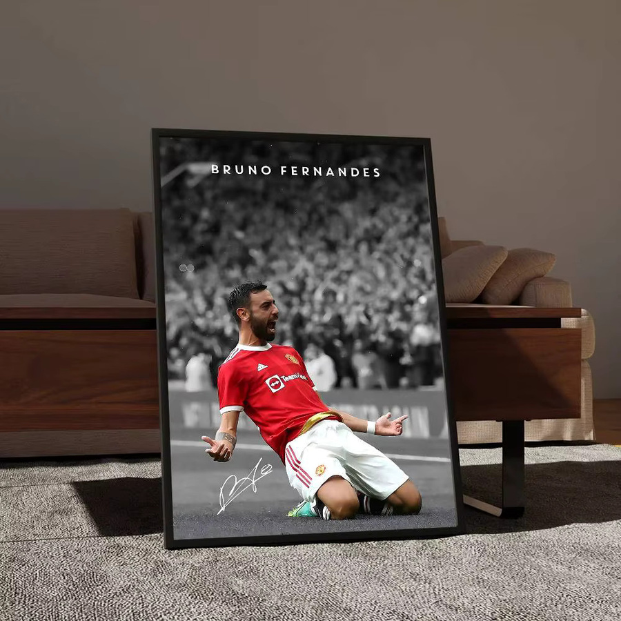 Selbstklebendes Anime-Poster mit modernen Fußball-Sportler-Porträts in HD-Qualität von Rastar, mehrfarbige Wandkunst als Illustration - Bild 5