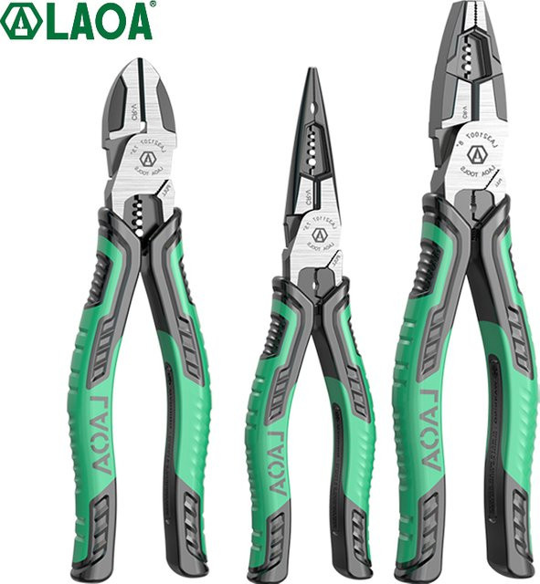 LAOA Professional CRV Multifunktions-Drahtschneider und Diagonalzange mit Abisolierfunktion für Elektriker - Bild 1
