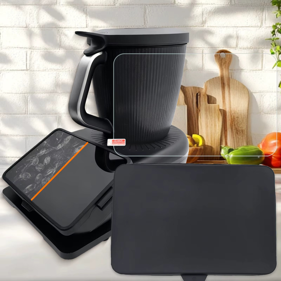 Vorwerk Thermomix TM7 Dual Protection Kit aus gehärtetem Glas und Silikon, transparent - Bild 4