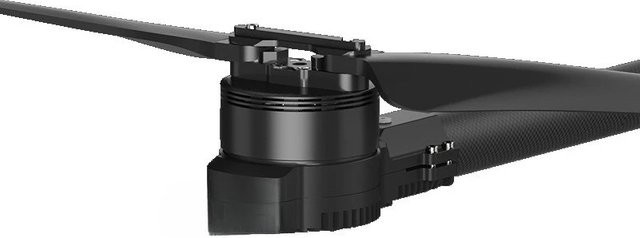 Multi-Rotor-Drohne mit integriertem Stromversorgungssystem und Klapppropellern in Schwarz - Bild 1