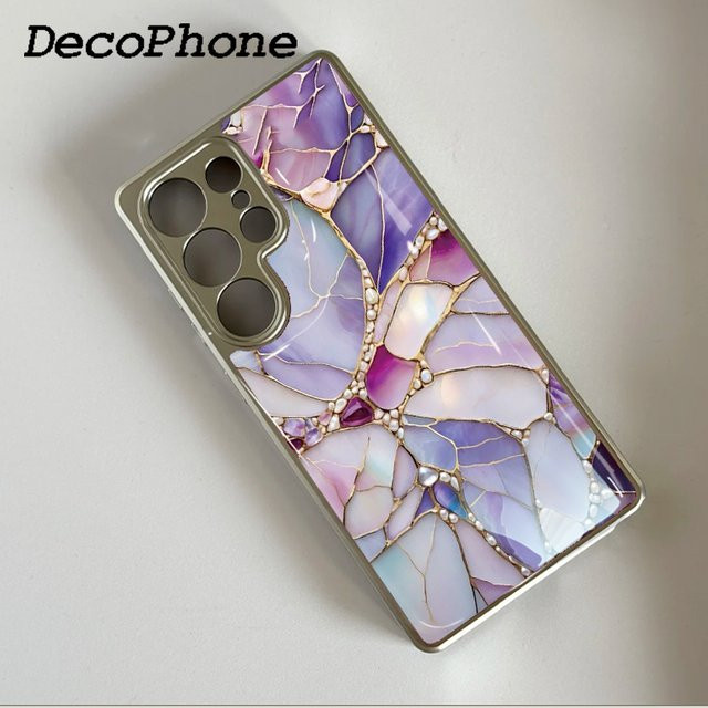 Bunte Edelstein-Schutzhülle für Samsung Galaxy S23 S24 S25 S26 Plus FE Ultra Edge in Multicolour - Bild 1
