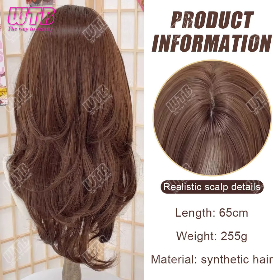 WTB Synthetische Perücke, langes lockiges Haar, Damen - Bild 3