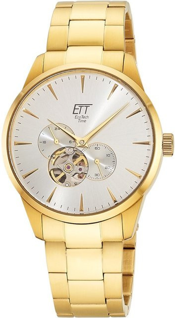 ETT Eco Tech Time Herrenuhr, Automatik, Edelstahl, 40 mm, Silber, 5 ATM - Bild 1