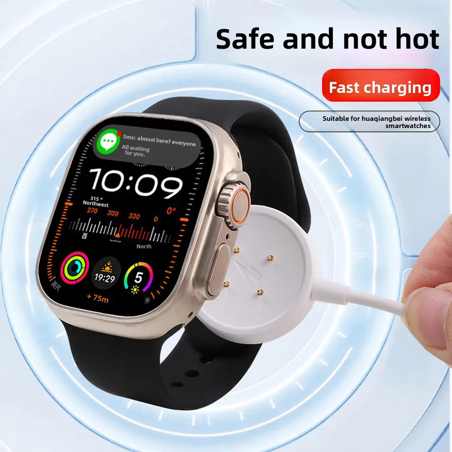 AISHISMART Ladegerät für Huaqiangbei Smartwatch DW89 DW88 DW98 S12 S10 S8 Cellular Watch Ultra S9 Ultra2 CDS9 DS8 WK89 VP600 WTK89 GS29 CD99 in Weiß - Bild 3