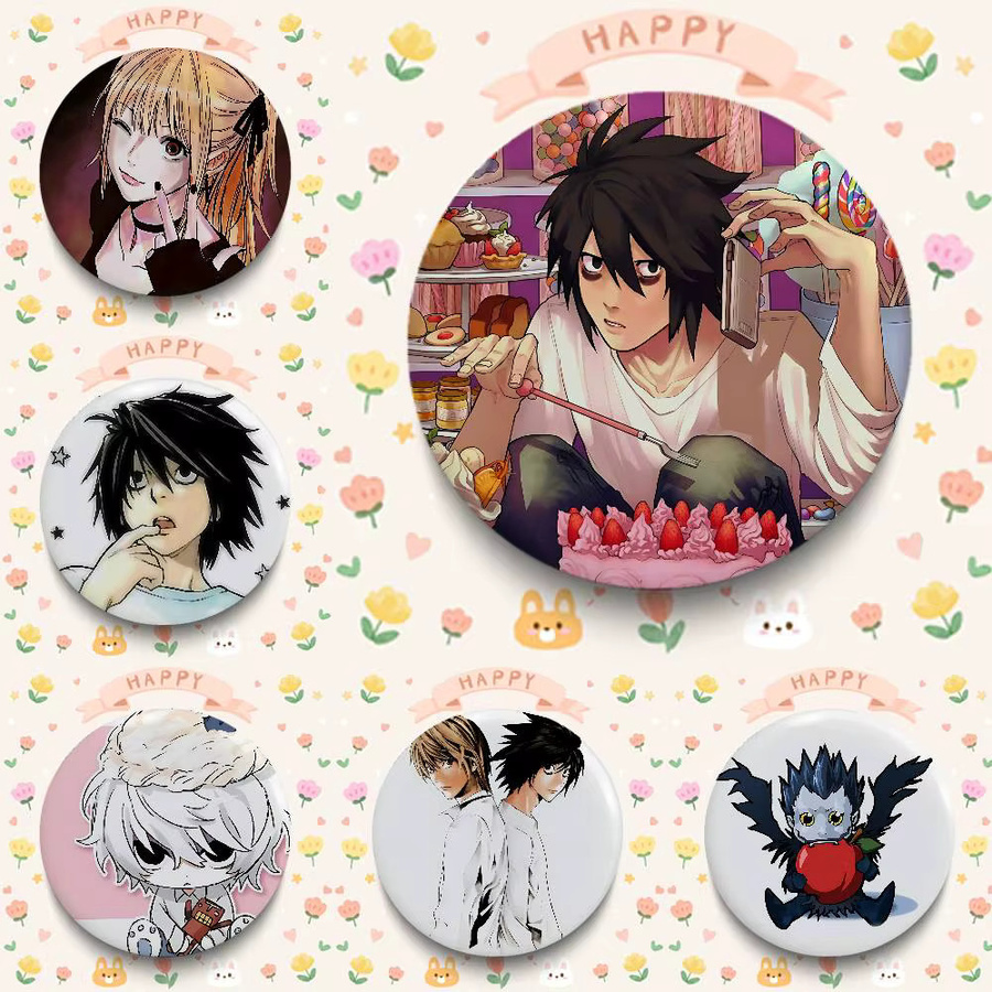 Brosche H-Death Note, Runde Cosplay-Pins, Unisex - Bild 2