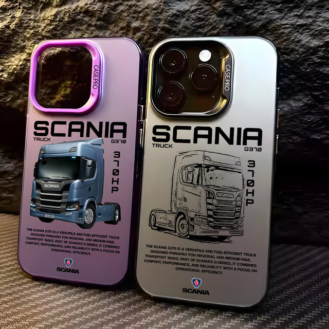 TURCK CAR COOL-S-ScaniaS Handyhülle für iPhone 16 15 14 13 12 11 Plus Pro Max in Mehrfarbig Aurora Laser stoßfeste Schutzhülle - Bild 1
