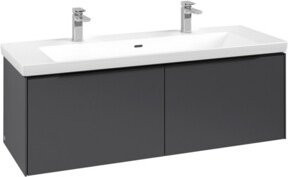 Villeroy & Boch Waschtischunterschrank Subway 3.0 in Grau Matt, Wandmontage mit integrierter LED-Beleuchtung, B/T/H: 127,2 x 42,9 x 47,8 cm - Bild 1