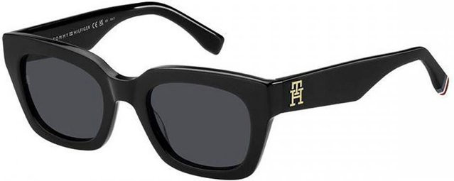 Tommy Hilfiger Th 2052 S Sonnenbrille, Vollrand, Square, Kunststoff, grau, Damen - Bild 1