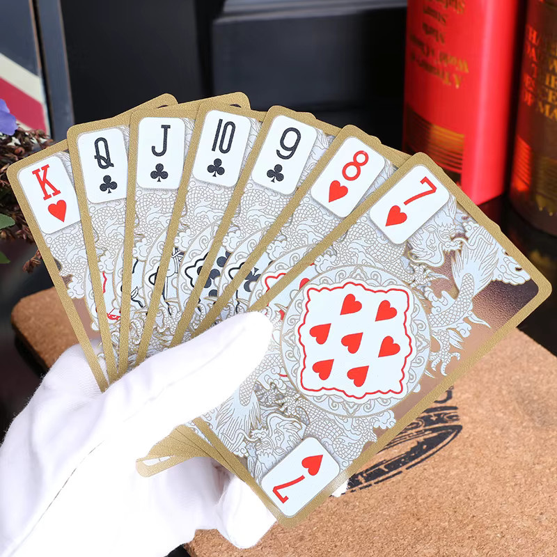 BLINKMOTH Carta De Poker Spielkarten, goldene, 1 Set - Bild 3