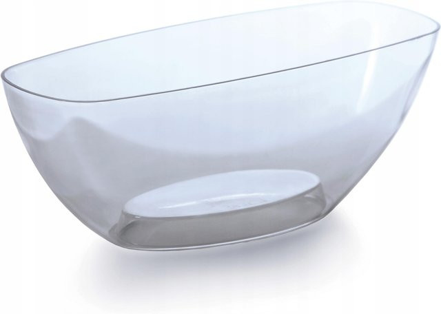 Orchideentopf Coubi Dums360P in Transparent, ovaler Kunststofftopf für den Tisch, Höhe: 15,0 cm, Breite: 15,0 cm, Tiefe: 13,2 cm - Bild 1