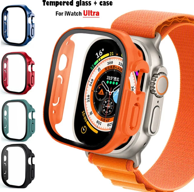 CAOWTAN Uhrenzubehör für Apple Watch Ultra 49 mm, Kunststoff, Schwarz, Unisex - Bild 1