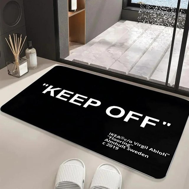 Karpetti Bereichsteppich Schwarz und Weiß, Orientals Stil, B/T: 80 x 50 cm - Bild 1
