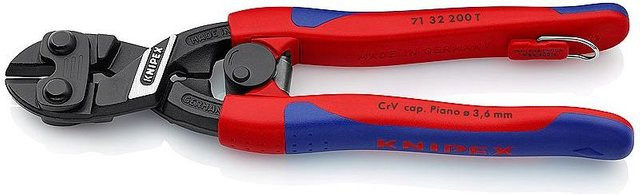 Knipex CoBolt Kompakt-Bolzenschneider aus Chrom-Vanadium-Stahl in Schwarz, Blau und Rot - Bild 2
