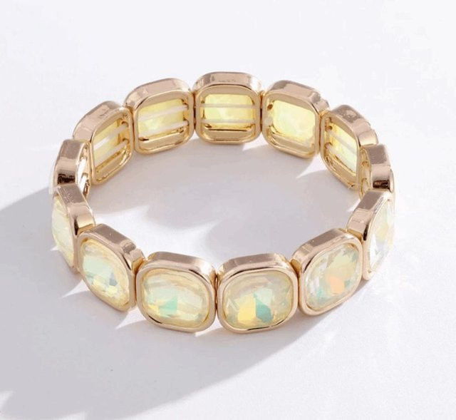 shhaya Armband, Kristallperlen, Glas, gelb, Damen - Bild 1