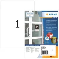HERMA Universaletikett witterungsbeständig weiß A4 für Laser, Breite: 21,0 cm, Höhe: 29,7 cm - Bild 1