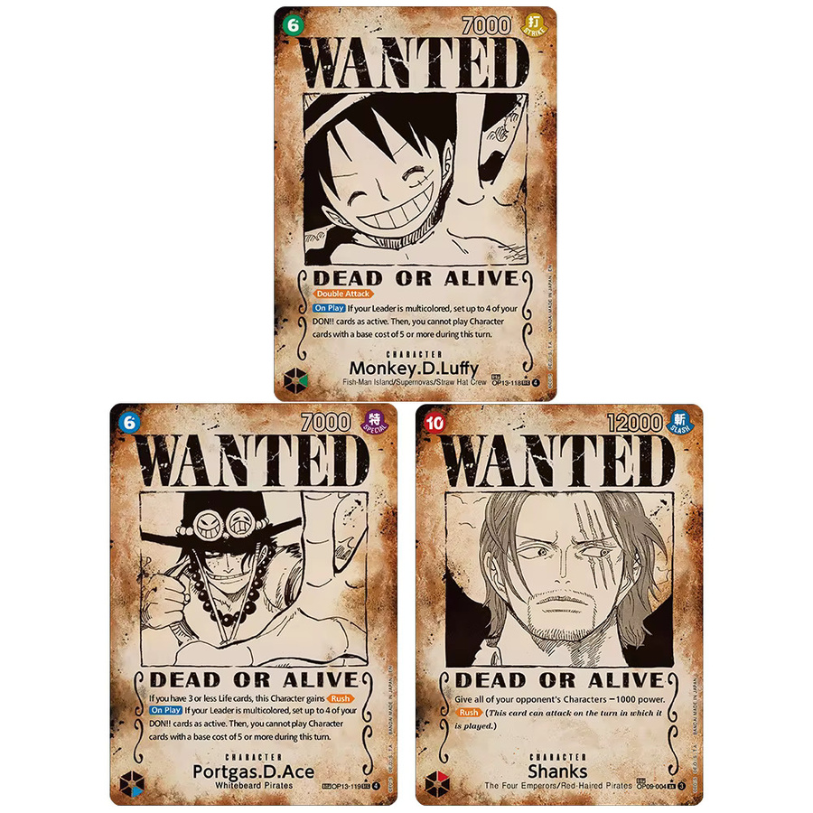Bandai One Piece Leader-Deck-Kartenset, 3-teiliges Set, Englisch - Bild 2