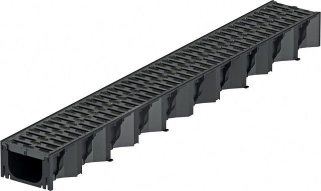 ACO Rinne Hexaline 2.0 Microgrip aus Kunststoff in Schwarz, Länge: 1 m - Bild 1