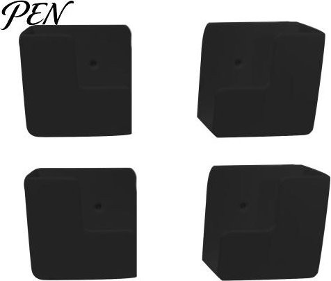 Wangmingyuan Wandhalterung für digitale Waage und Gewichtslagerregal, platzsparender Wandorganizer mit Klebehalterung, 2er-Set, Schwarz - Bild 1