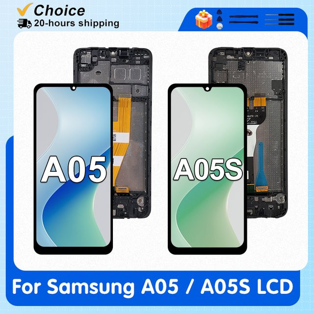 Samsung Galaxy A05 / A05S Ersatz-Display mit 6,7 Zoll IPS-Touchscreen in Schwarz (Modelle A055, A057, A055F, A057F, A057M, A055M) - Bild 1