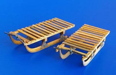 Plusmodel Deutsche Schlitten, Fahrzeuge, Holz, 1:35 - Bild 1