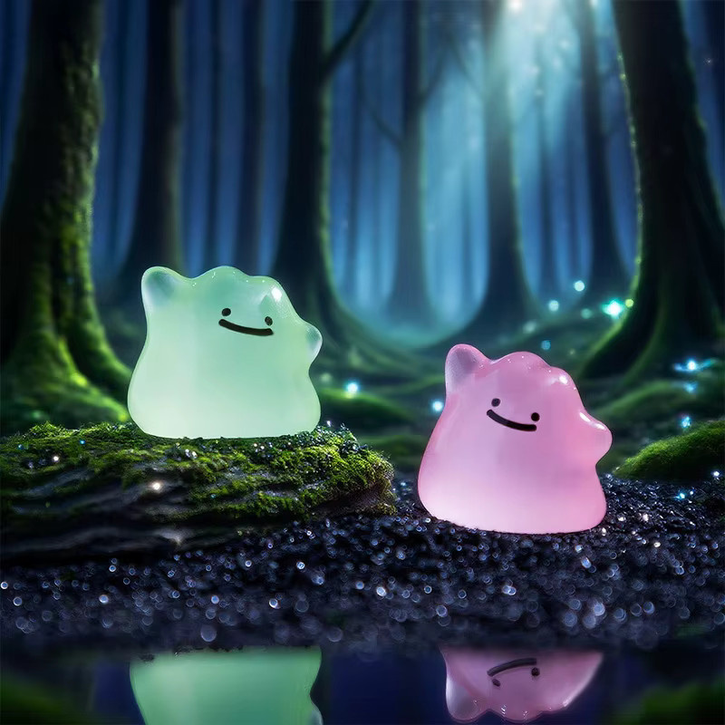Bandai Pokémon Minifiguren, Ditto, 6-teiliges Set, mehrfarbig, leuchtet im Dunkeln - Bild 4