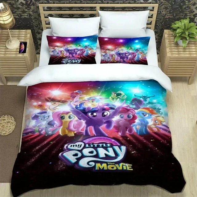 My Little Pony Bettwäscheset aus Mikrofaser mit Cartoon-Motiv, Mehrfarbig, B/H: 172 x 218 cm - Bild 1