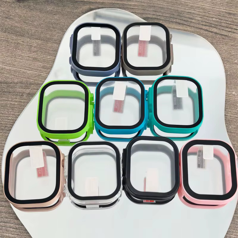3 Stück Abdeckung für Apple Watch Ultra 49 mm, Hard PC, Schwarz - Bild 3
