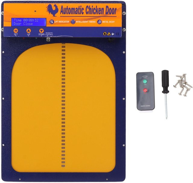 Automatische Hühnerstalltür aus Aluminium mit Timer und IP45 wasserdichtem Schutz - Bild 1