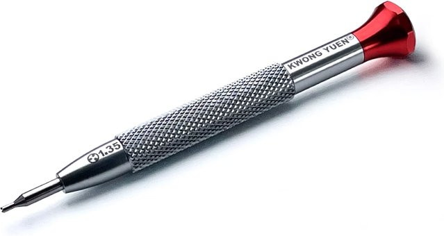 Kwong Yuen Uhrenreparaturwerkzeug mit drei Klauen zur Demontage von Uhrenrückdeckeln für Cartier und Vacheron Constantin in Silber - Bild 1
