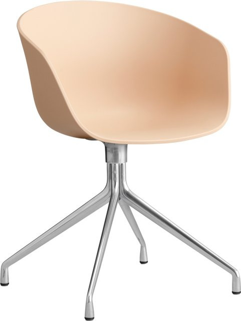 HAY About A Chair AAC 20 Drehstuhl mit Armlehnen in Orange aus Kunststoff und Aluminium - Bild 1