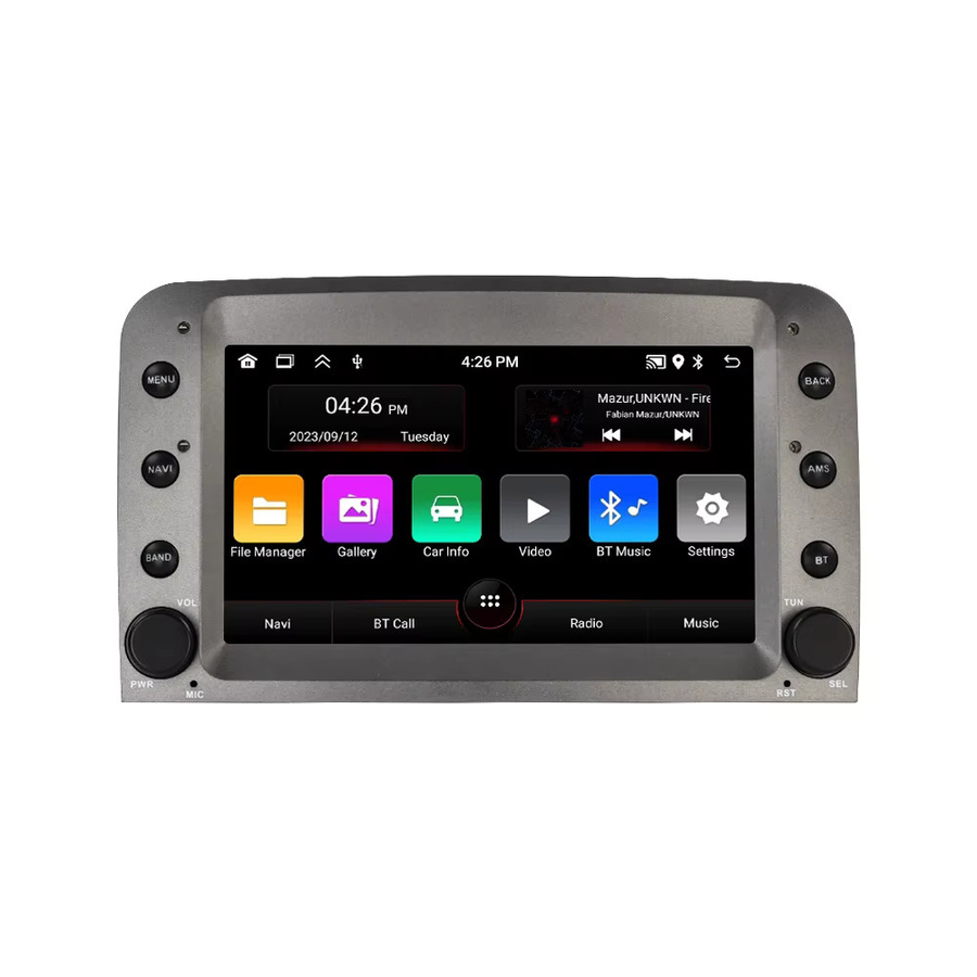 MEKEDE Android Auto und Wireless CarPlay Multimedia Player mit GPS für Alfa Romeo 147 GT 937 (2005-2014), Schwarz - Bild 5