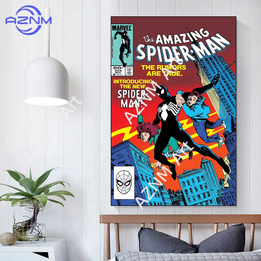 KAYOU Superhelden Filmplakat als Leinwanddruck in Mehrfarbig für deine Wanddekoration im Kinderzimmer oder Wohnzimmer - Bild 2