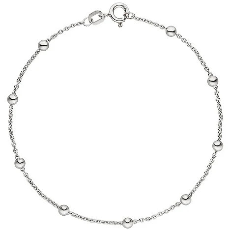 Colfem Armband, 925 Sterling Silber, kleine Kugeln, 18,5 cm, Unisex - Bild 1
