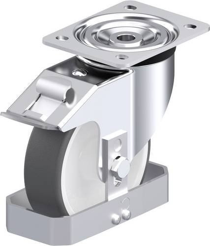 Blickle L-POTH 150G-FI-FS Stahlblech-Lenkrolle in Silber mit 150 mm Rad-Durchmesser und 400 kg Tragfähigkeit - Bild 1