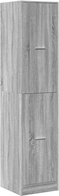 vidaXL Apothekerschrank Grau Sonoma B: 40 cm, T: 41 cm, H: 174,5 cm aus Holzwerkstoff - Bild 1