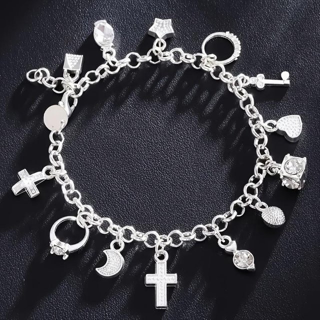 xianyi01 Armband, Zinklegierung, gray, Kristall, Damen - Bild 1