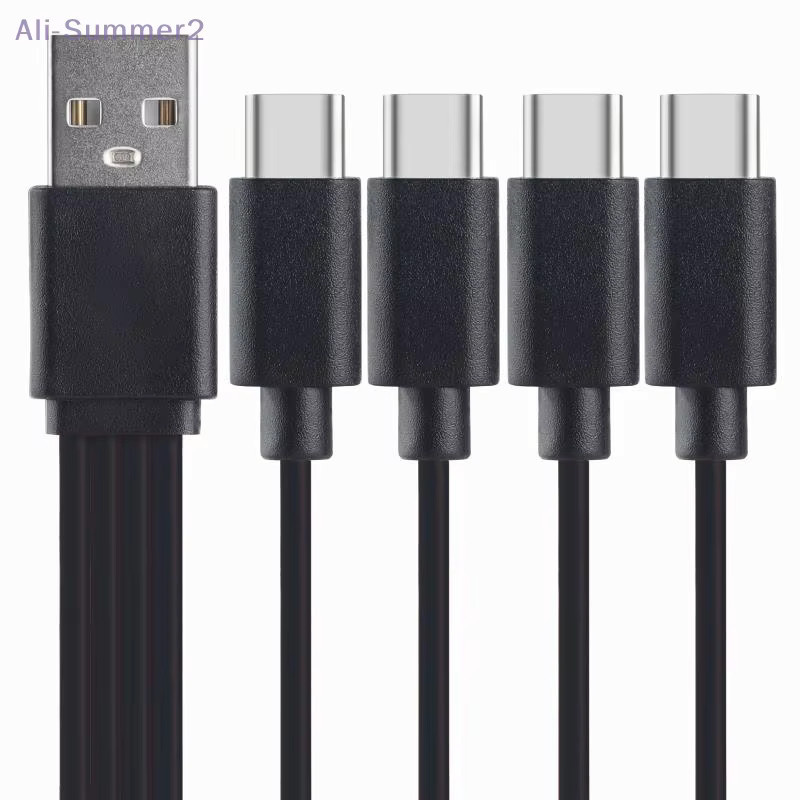 Summer2 4-in-1 Multi-USB-C-Splitterkabel für Laptops, Tablets und Huawei PC, Schwarz - Bild 5