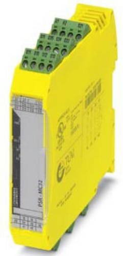 Phoenix Contact Sicherheitsrelais PSR-MC32-3NO-1NC-24-230UC-SC in Gelb, Betriebsspannung 230 V DC/AC, B x H x T: 22,5 x 112,2 x 114,5 mm - Bild 1