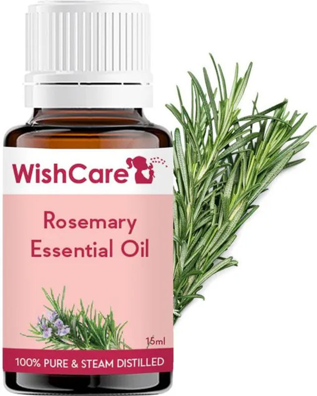WishCare Rosmarin ätherisches Öl 15 ml Natürliches Aromatherapie Öl für Haarwachstum und Hautpflege - Bild 1