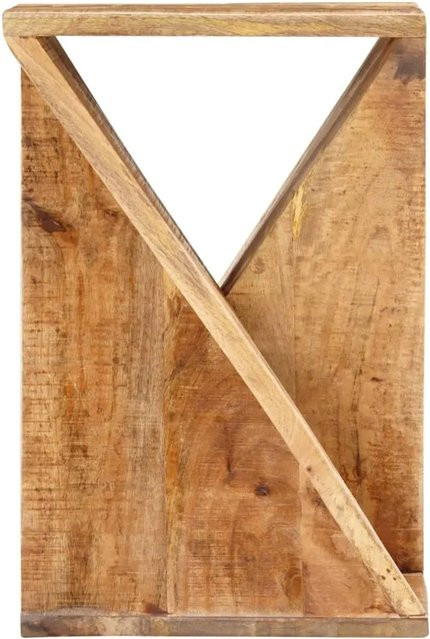 vidaXL Beistelltisch aus Massivholz Mango in Braun, rustikaler Nachttisch, B/T/H: 35 x 35 x 55 cm - Bild 1