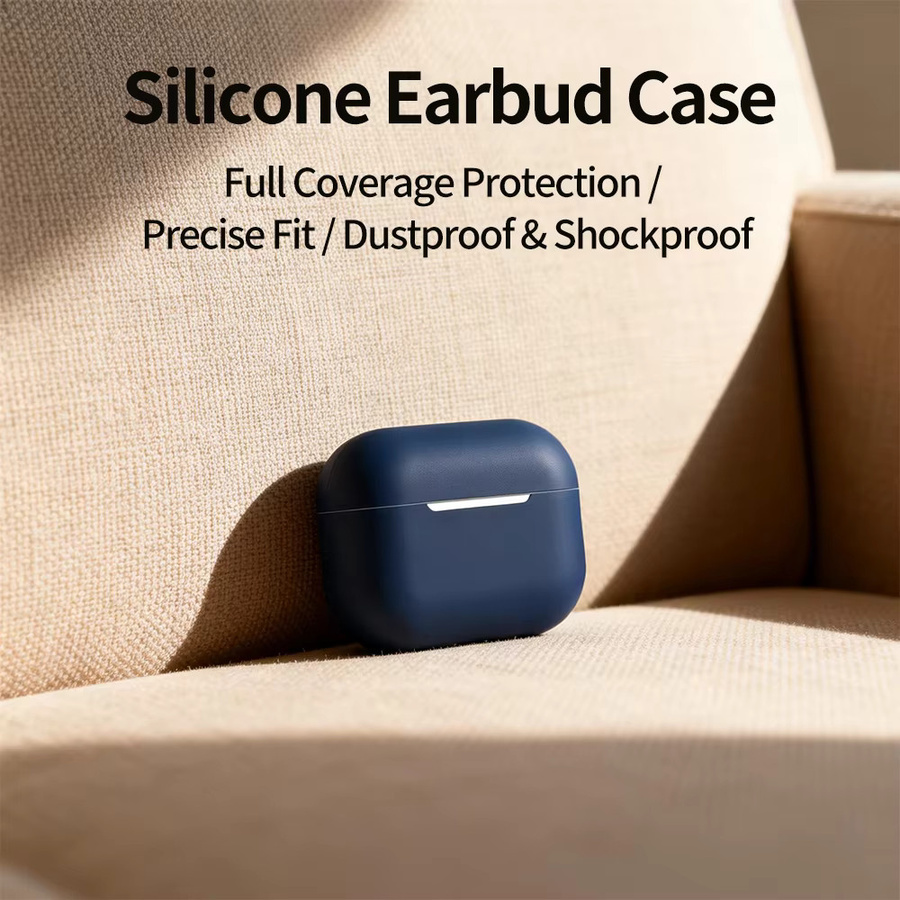 Silikonhülle für Apple AirPods Pro 3 (2025 Generation) mit USB-C Anschluss als Schutzzubehör - Bild 2