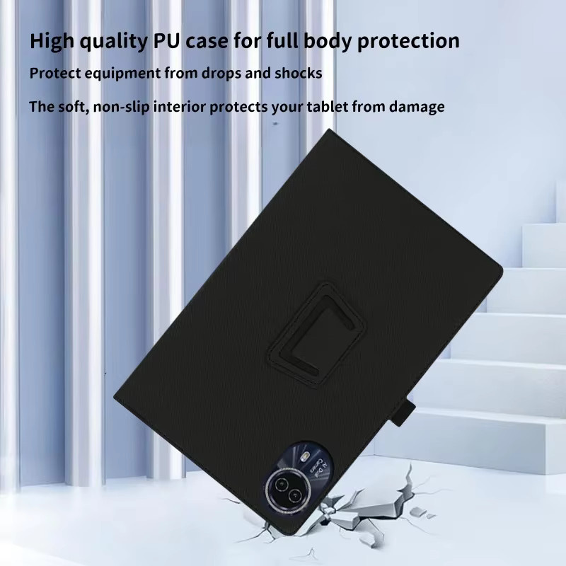 MIDILL Magnetische Schutzhülle aus PU-Leder für ODEA S11 Tablet 13 Zoll, Folio Standhülle in Schwarz - Bild 2