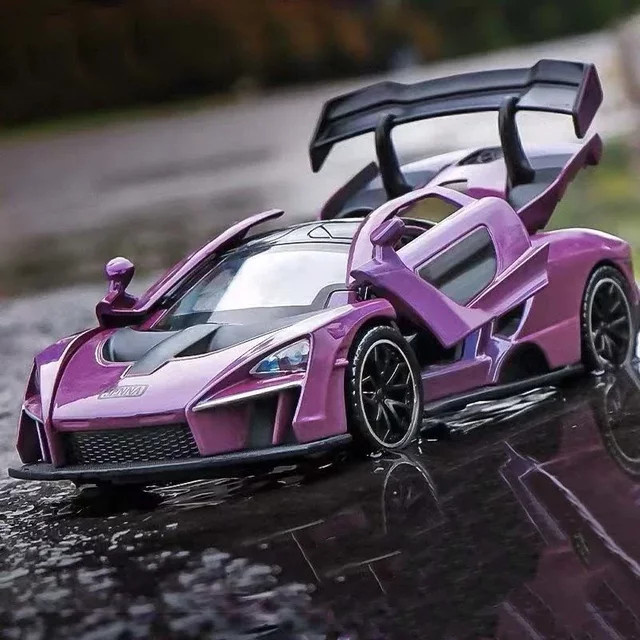 MINI AUTO Senna Sportwagen Modell, 1:32, Metalldruckguss, mit Licht und Sound - Bild 1