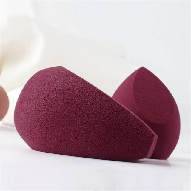 Make-up Puff, Kürbis-Form, Dual-use, Wine red - Bild 1