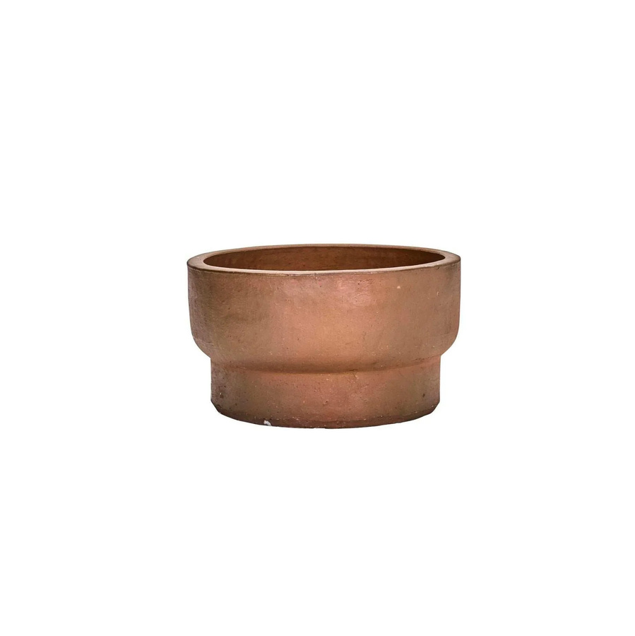 House Doctor Pflanztopf Terra in Antik Braun aus Steingut, Höhe: 60 cm, Breite: 60 cm, Tiefe: 32 cm - Bild 1