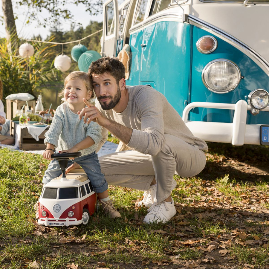 BIG VW T1 Rutscher Fahrzeug rot weiss ab 18 Monaten - Bild 10